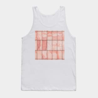 Tropical pink marble tiles Tank Top